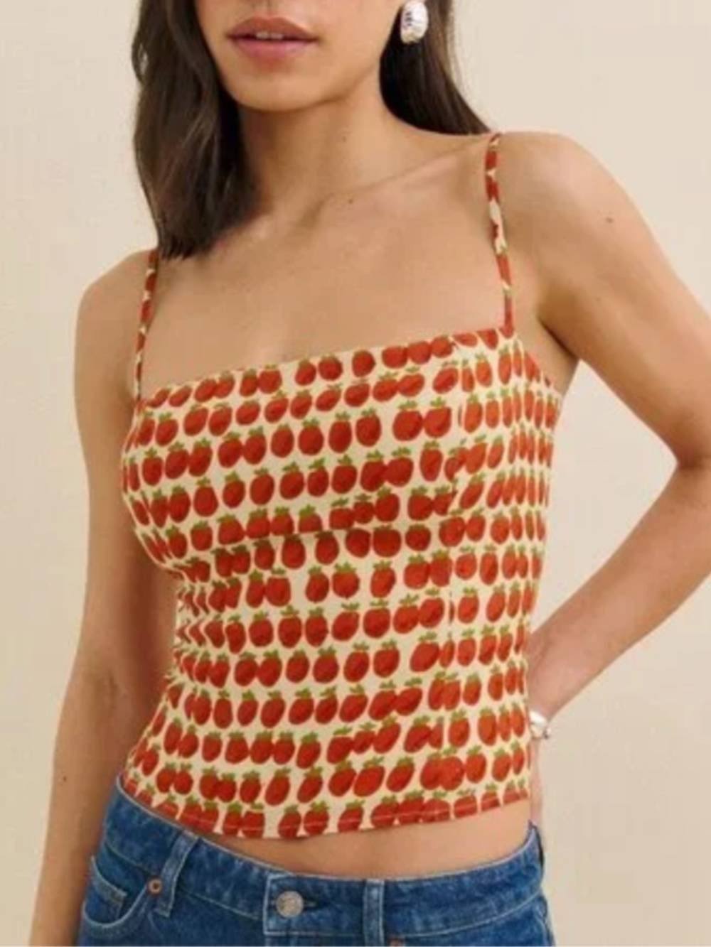 NEW Reformation Overland Top Fresh Tomato 10 - Picture 16 of 17